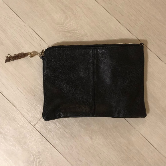 NWOT LF Boutique Leather Messenger Bag/Clutch - Picture 2 of 2